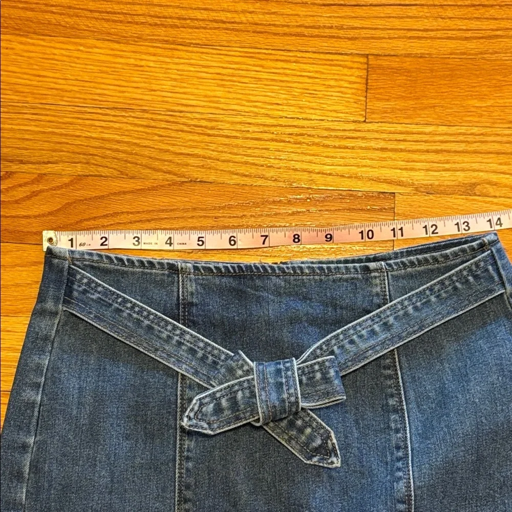 PacSun Dark Blue Denim Mini Skirt Pencil Skirt Sz 27 EUC
